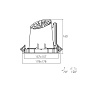 ART-1712 LED светильник встраиваемый выдвижной Downlight   -  Встраиваемые светильники 